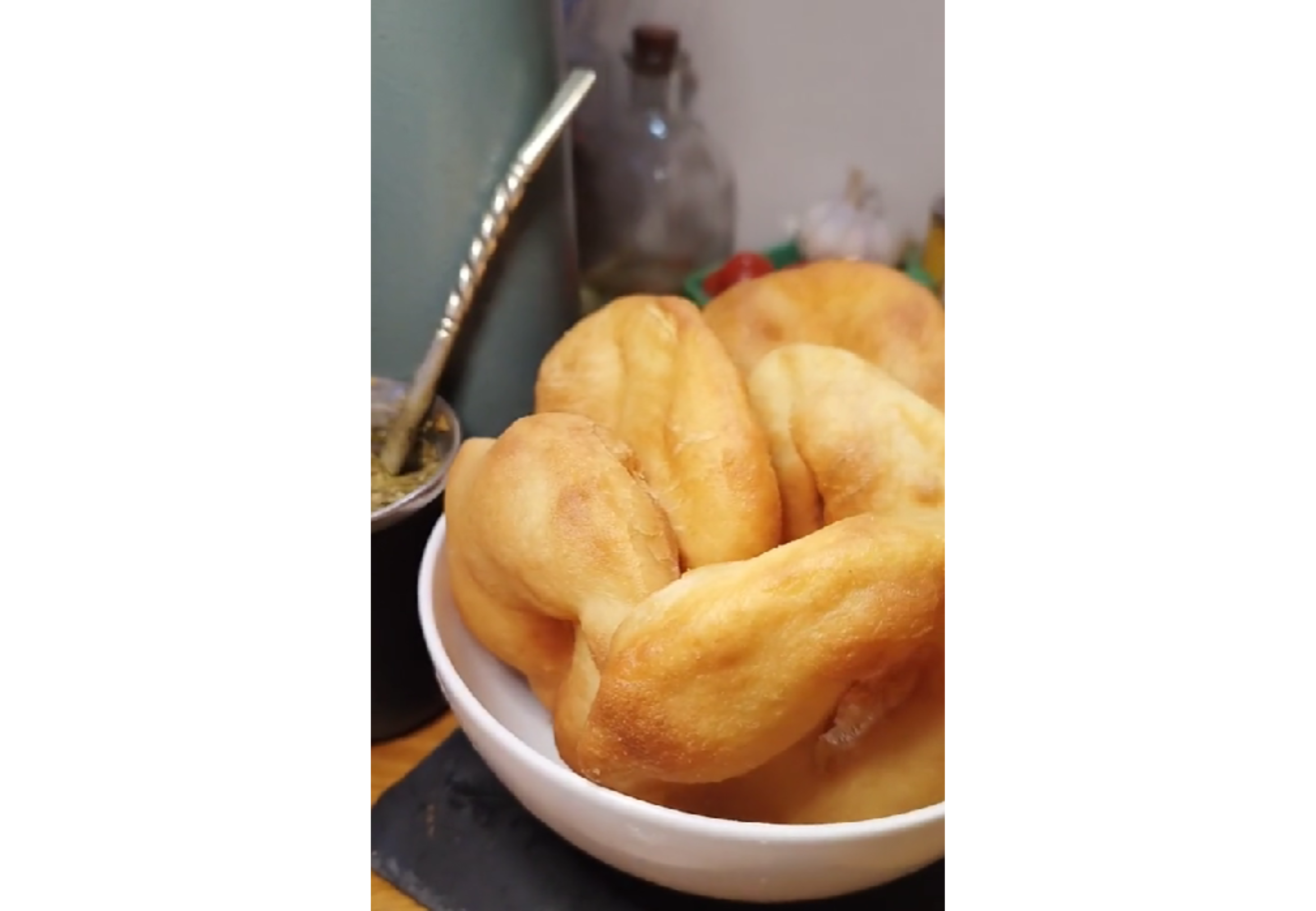 Así quedan las tortas fritas.