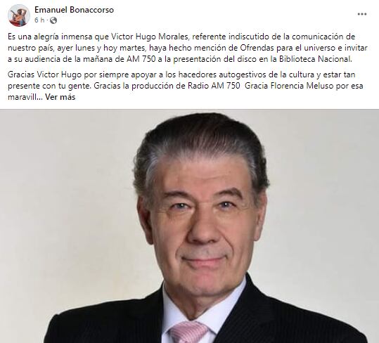 Emanuel Bonaccorso, el cantautor mendocino presentará su nuevo material en Buenos Aires.