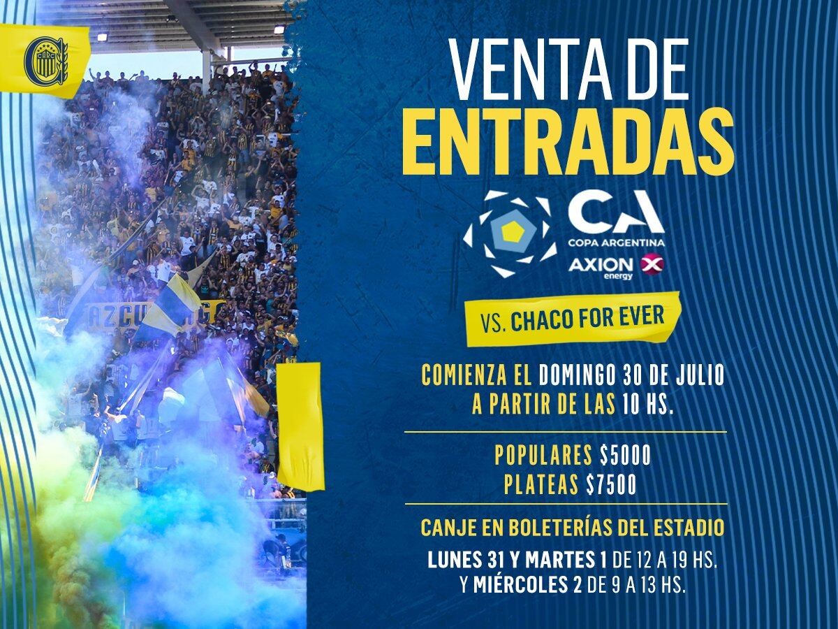 Las populares y plateas están disponibles en la cancha.