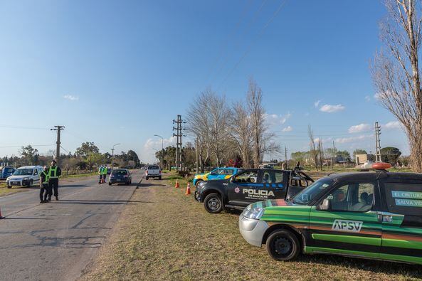 Soldini: se realizaron controles vehiculares en Ruta 14 (Facebook Comuna de Soldini)