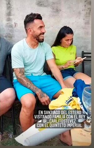 Carlos Tevez revolucionó Santiago del Estero.