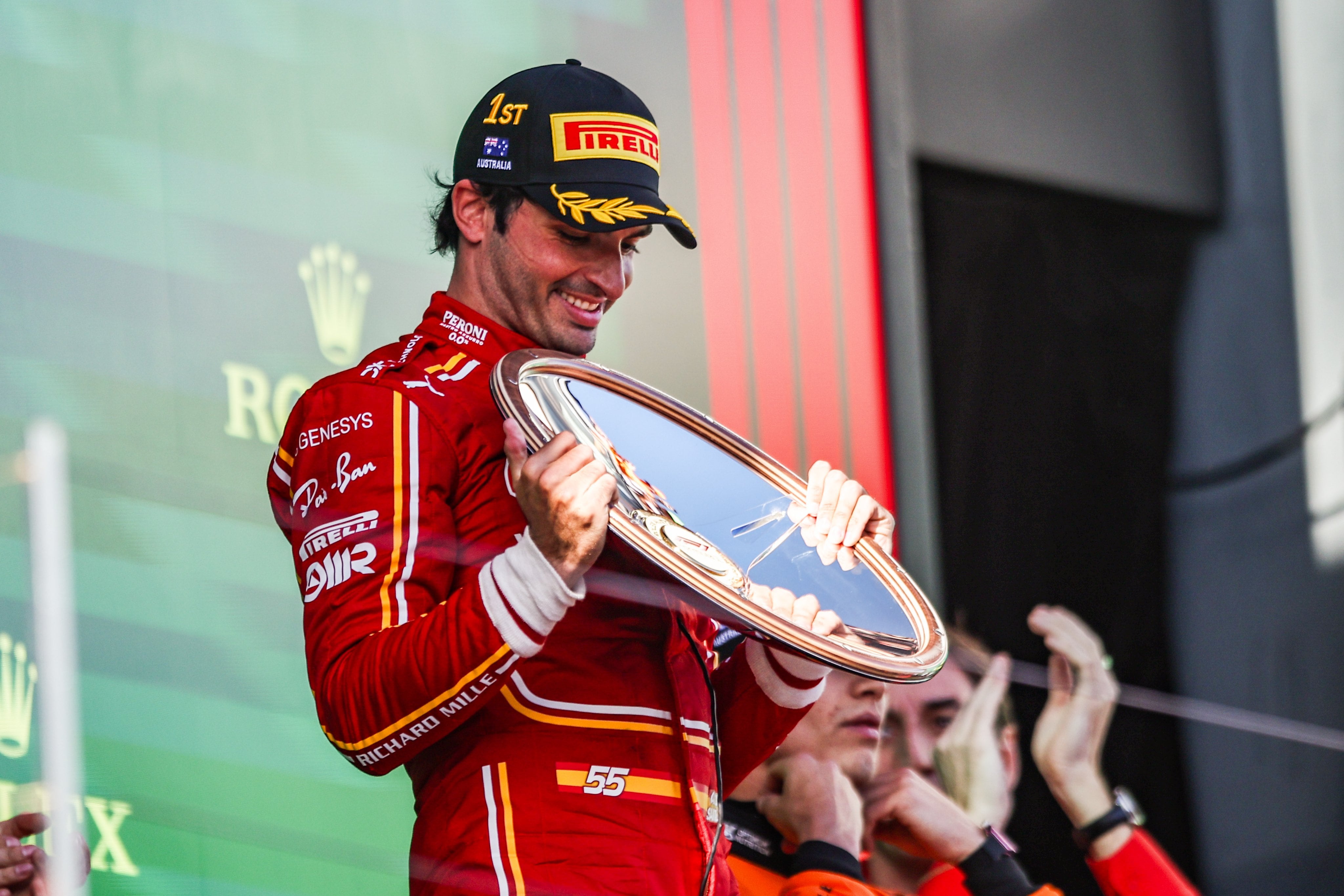 Carlos Sainz, vencedor en el circuito de Albert Park, en Melbourne.