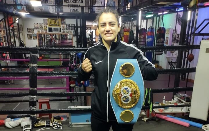 Micaela Luján, actual campeona mundial súper mosca.