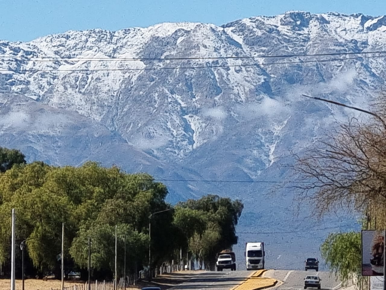 Así se ven las sierras de Córdoba desde Villa Dolores.