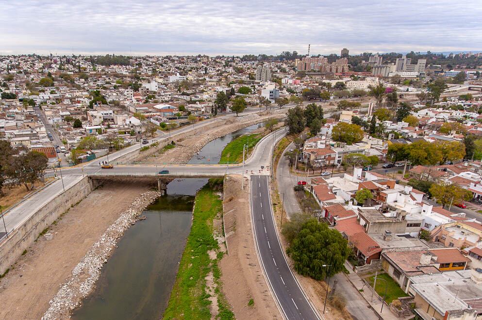 La extensa Costanera de la ciudad de Córdoba. 