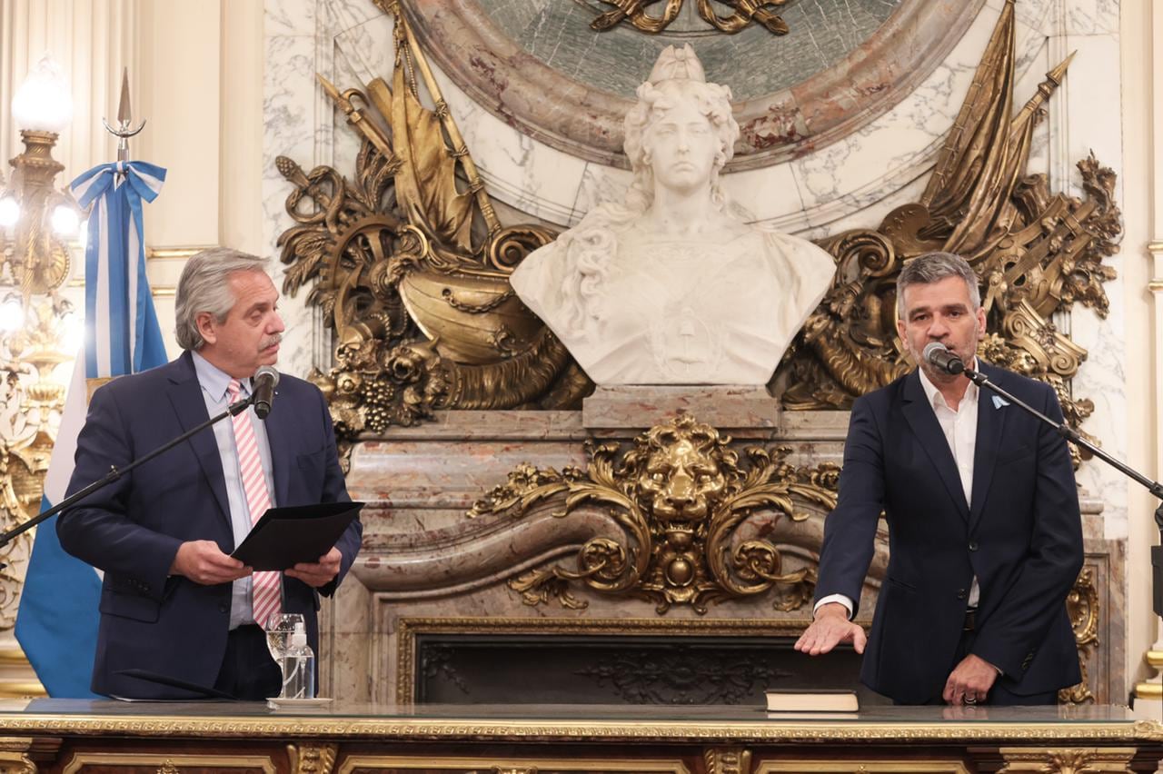 Juan Zabaleta juró como ministro de Desarrollo Social. (Foto: Presidencia)