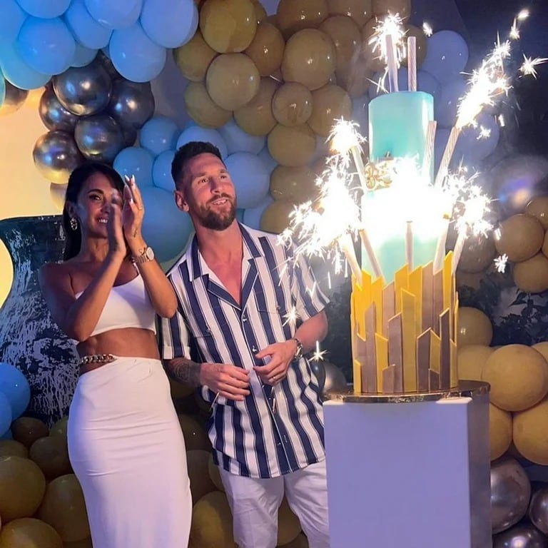 El festejo de los 35 años de Leo Messi