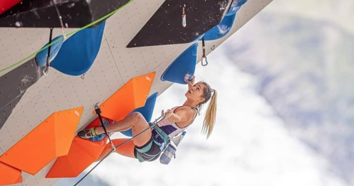 Valentina Aguado cerró su circuito de escalada en Europa y piensa en Rusia