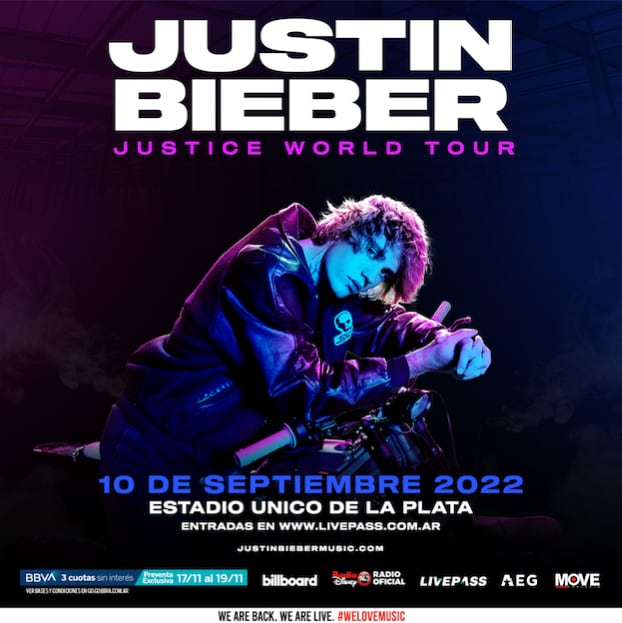 Justin Bieber en Argentina.