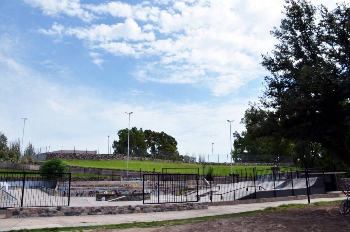 Obras en el parque de Los Jóvenes en San Rafael.