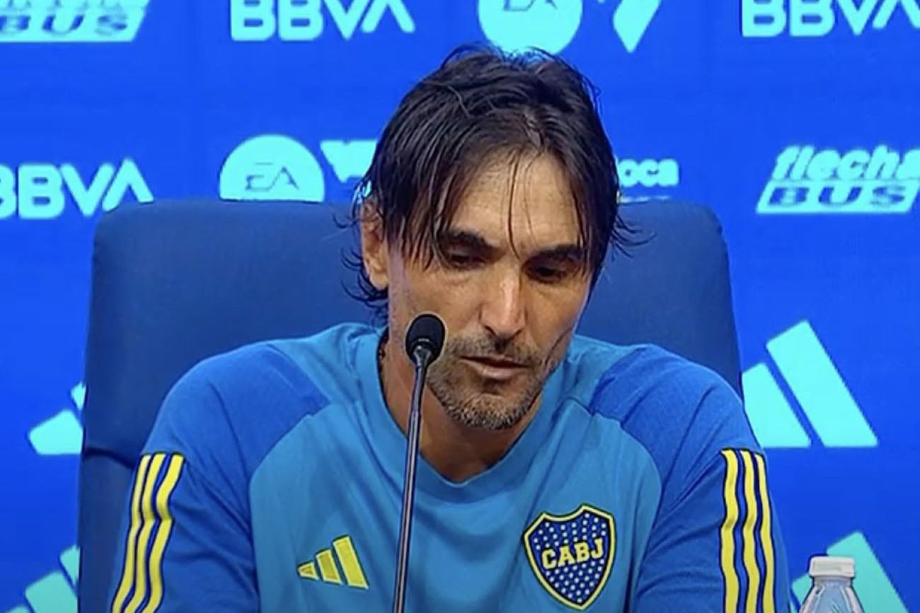 Diego Martínez, DT de Boca.