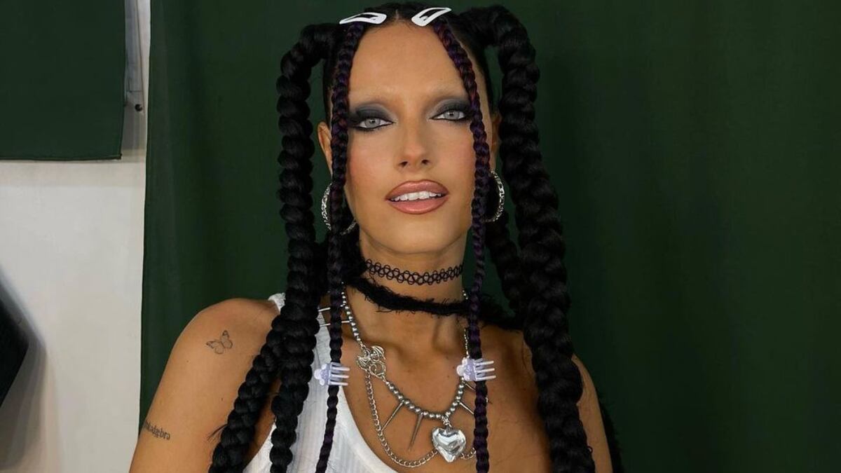 Oriana Sabatini, de gala en Londres: el increíble vestido de latex negro que lució en un evento exclusivo