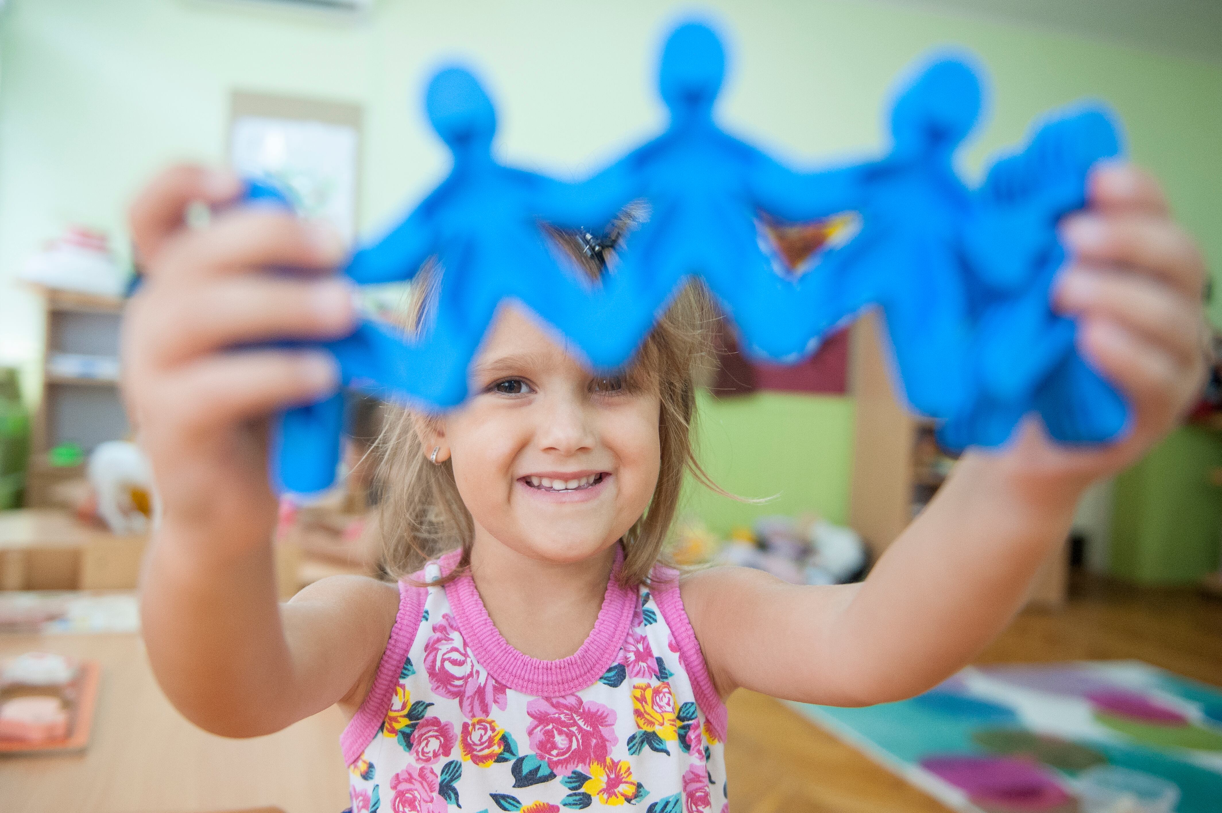 Children playing in their kindergarten in Kragujevac, Serbia.

