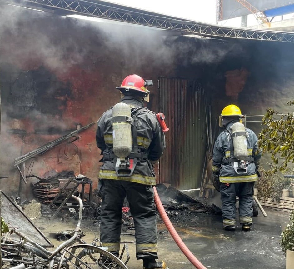 Incendio calle Pueyrredón Arroyito