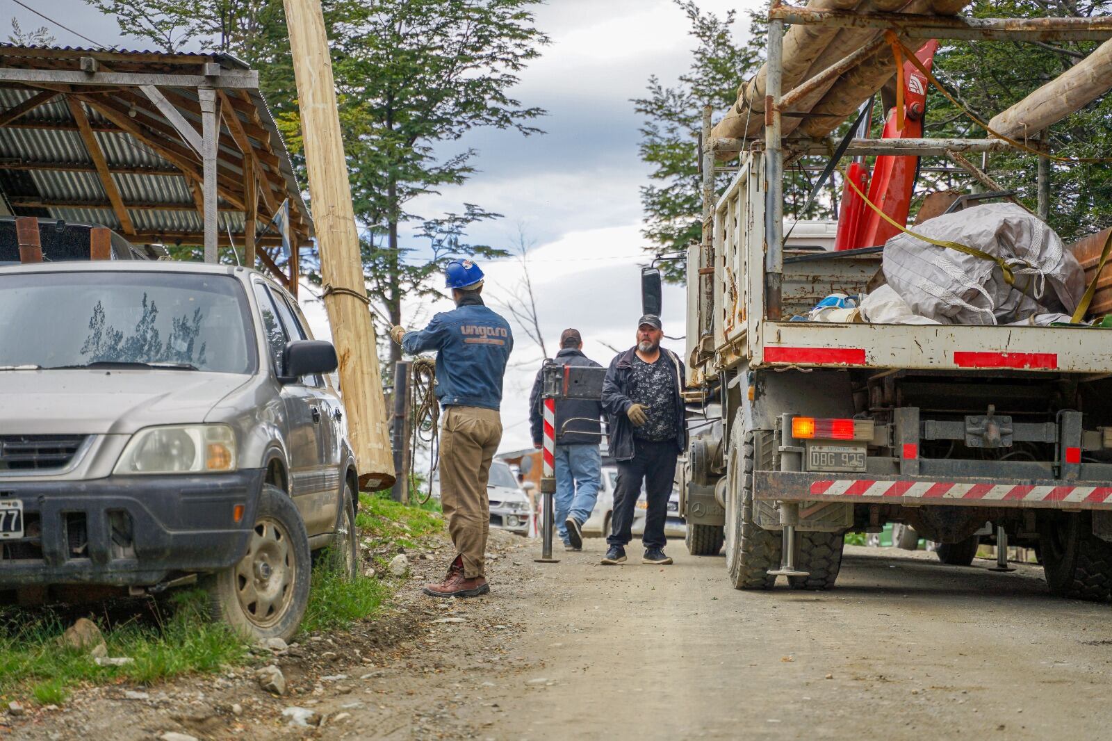 Comenzaron las obras en Barrio Andorra.