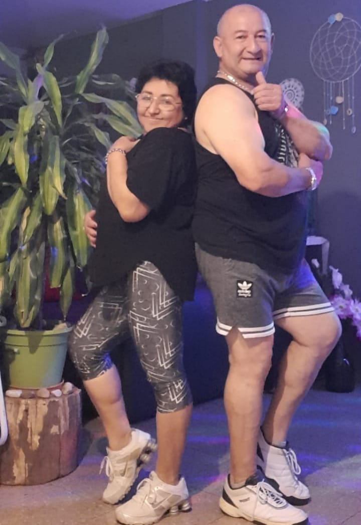 La pareja es muy reconocida en el mundo de la zumba cordobesa.