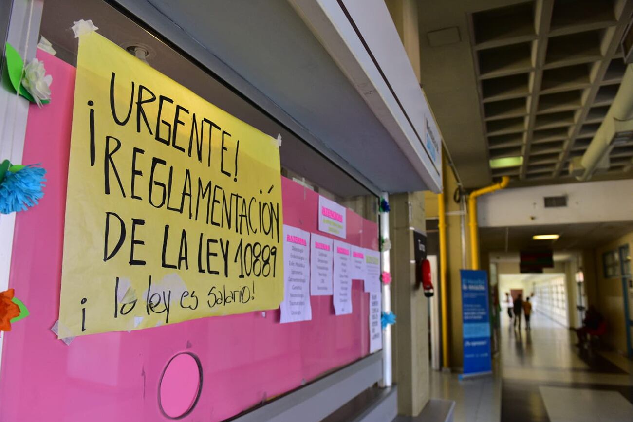 El Hospital de Niños de la ciudad de Córdoba en estado de asamblea. (José Gabriel Hernández / La Voz)