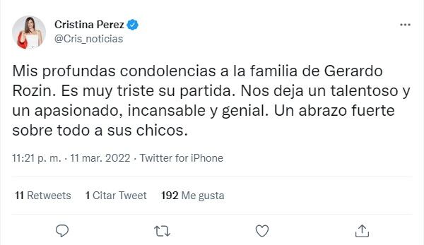 Los famosos despidieron a Gerardo Rozín