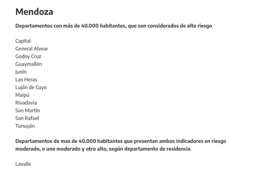 La situación epidemiológica actual hasta el 16 de abril.