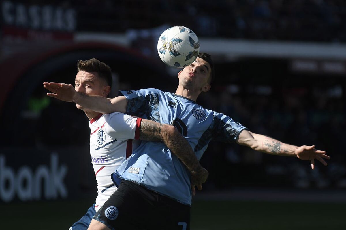 Lucas Passerini convirtió de nuevo para Belgrano: un gol que lo pone en el historial