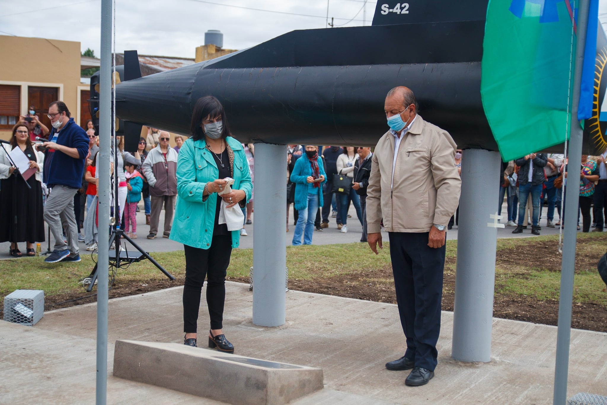 Quedó organizado el monumento al ARA San Juan en Tres Arroyos