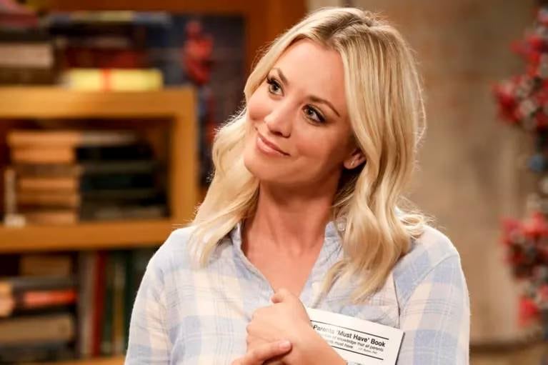 Kaley Cuoco como "Penny" en The Big Bang Theory.