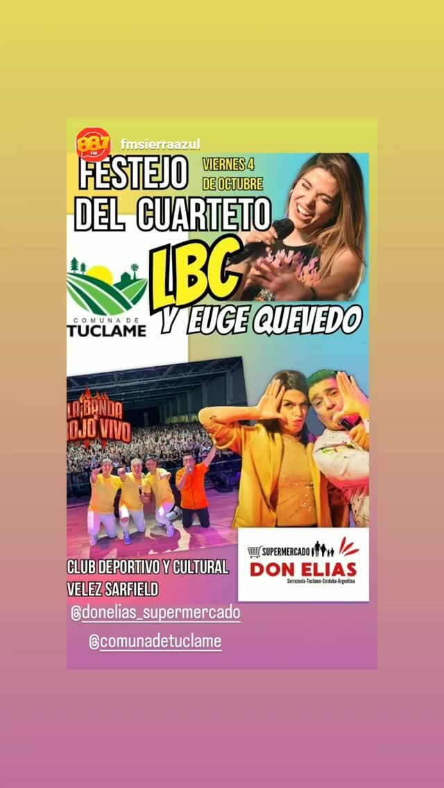 La comunda de Tuclame anunció "la fiesta del cuarteto".