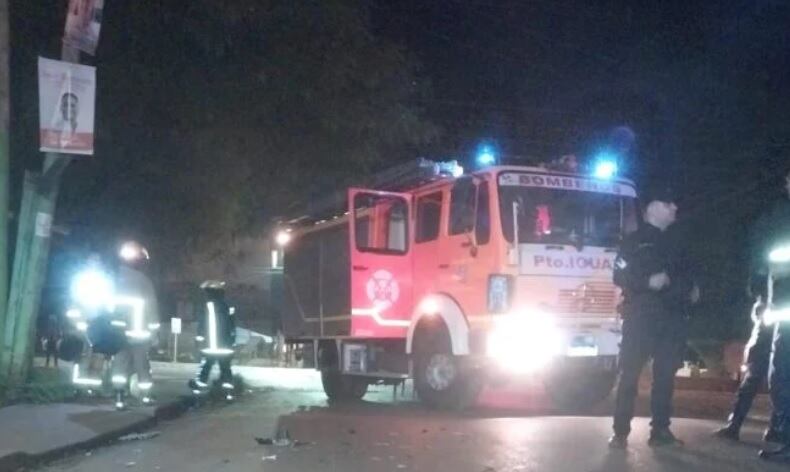 Accidente vial en Puerto Iguazú dejó un saldo de dos heridos.