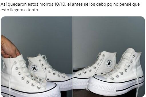 El truco viral para blanquear las zapatillas