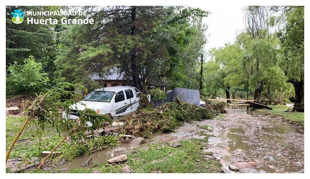 Temporal en Huerta Grande.