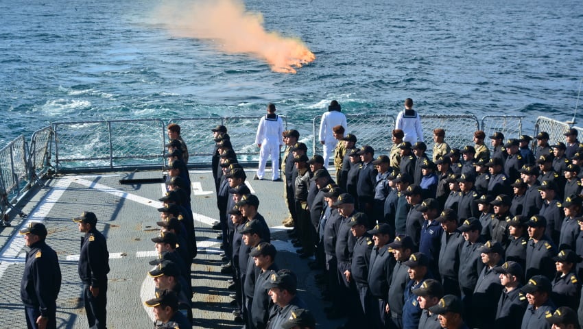 Honores al submarino ARA “San Juan”