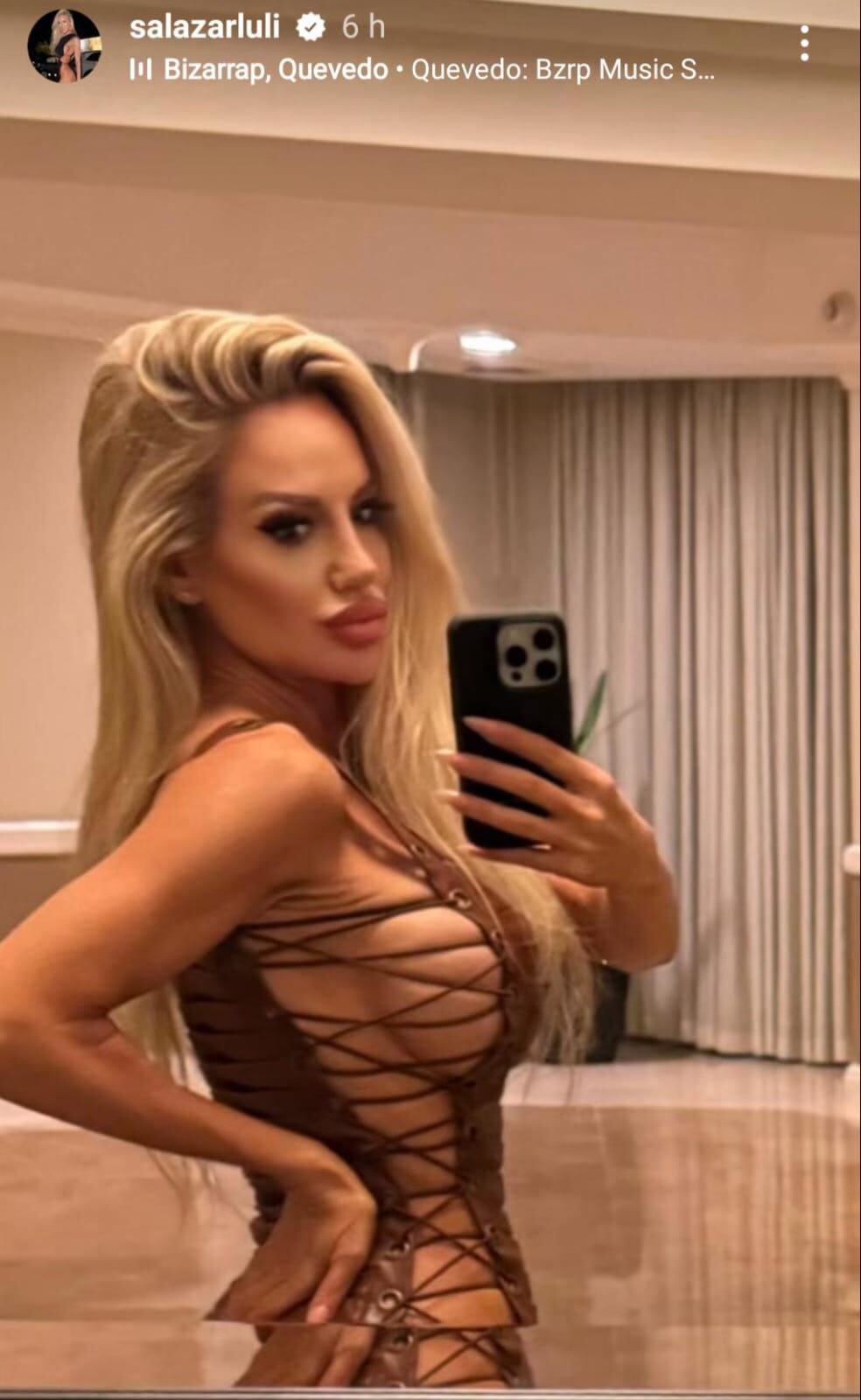 Luciana Salazar subió la temperatura con un vestido ultra sexy