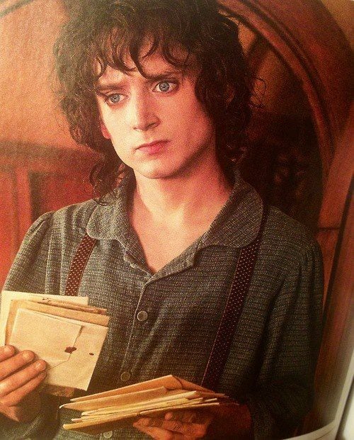 Elijah Wood como "Frodo".