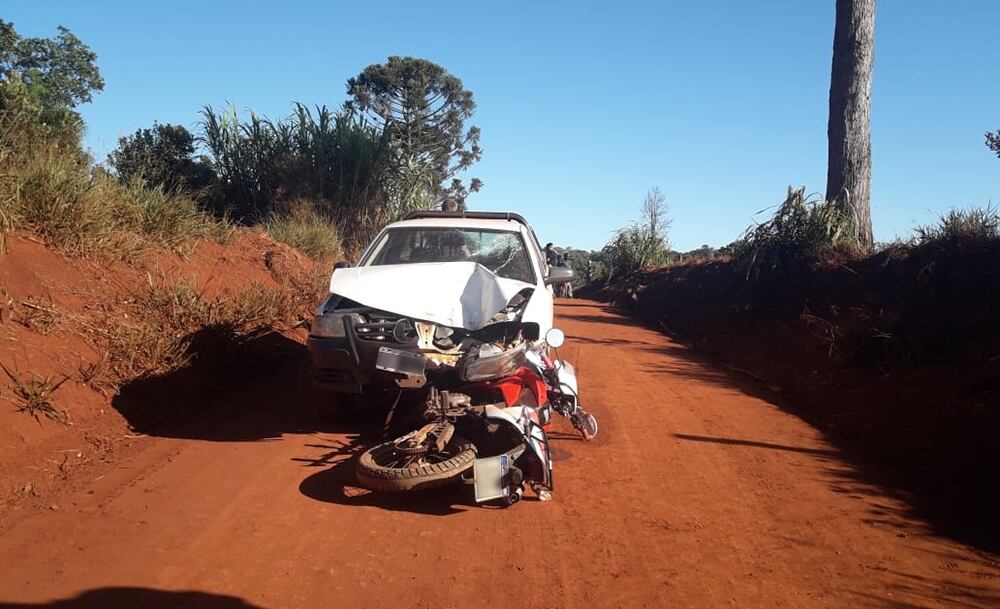 Andresito: accidente vial deja como saldo una mujer con heridas