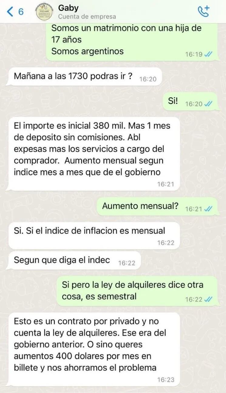 La conversación que se hizo viral.