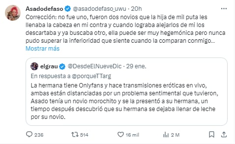 Nahir Lorenzetti y Tagui son hermanas, según confirmó la streamer.