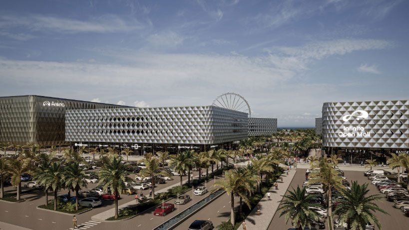 Así será el megashopping que se construye en la zona sur de la ciudad de Córdoba.