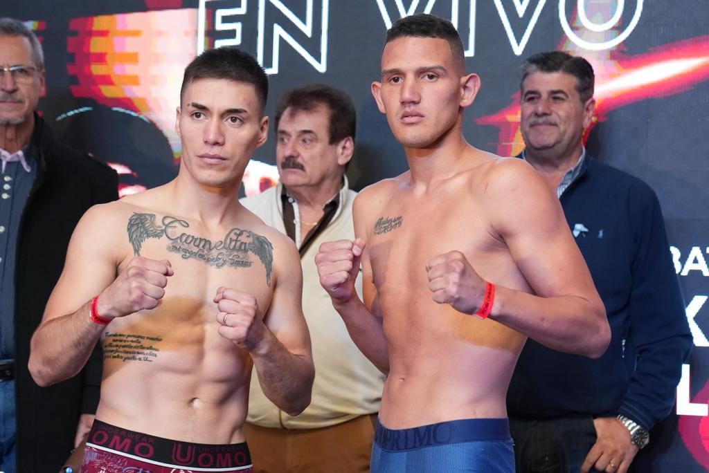 Maximiliano Segura y al venezolano Kelvinyer Salazar. El viernes se enfrentarán por el título superligero Feconsur del Consejo Mundial de Boxeo (CMB)