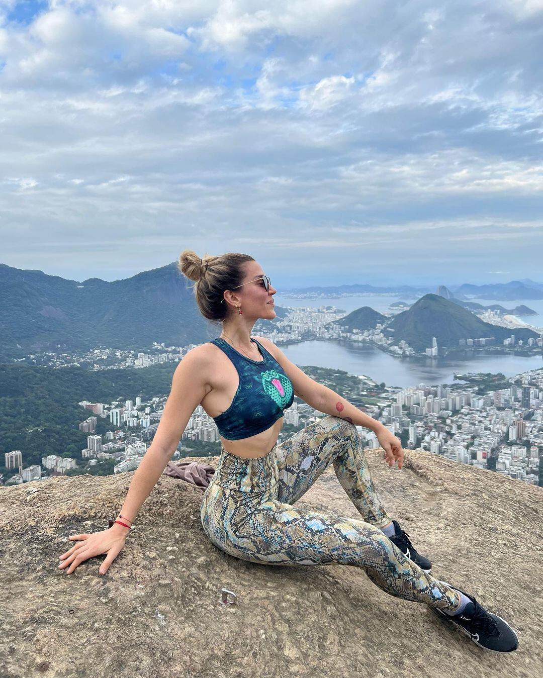 Jimena Barón en Río de Janeiro.