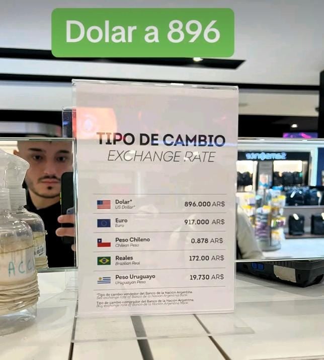 El tipo de cambio a moneda extranjera.