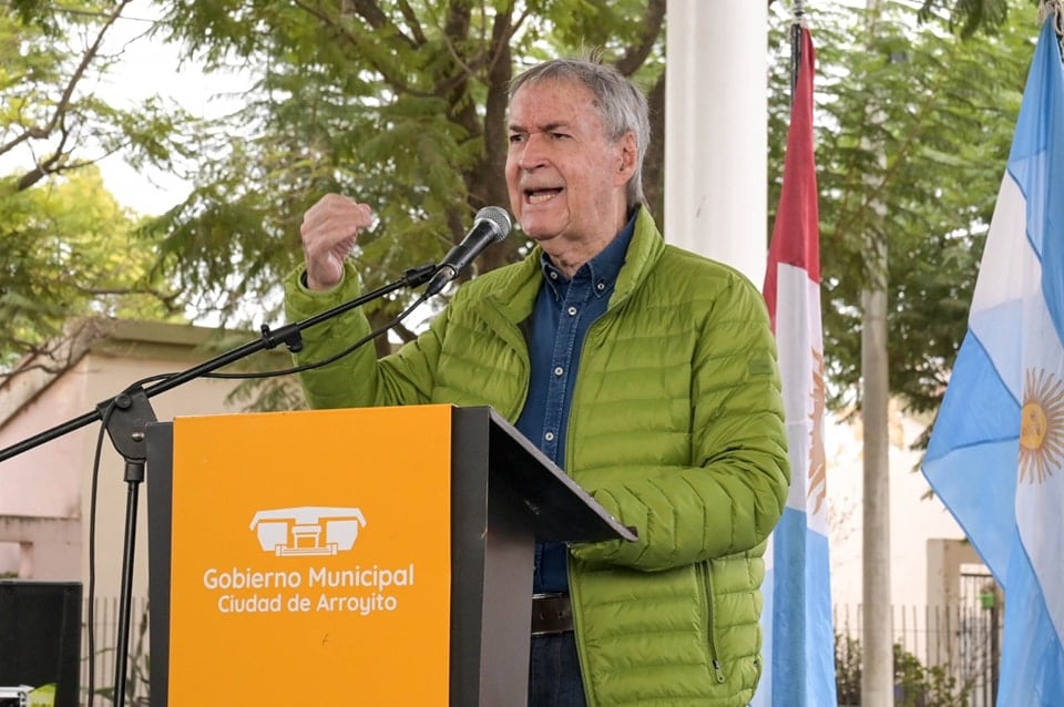 Inauguración Polideportivo IPV Arroyito Juan Schiaretti Gustavo Benedetti