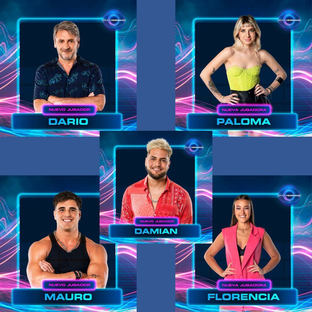 Los 5 participantes nuevos de Gran Hermano 2024.