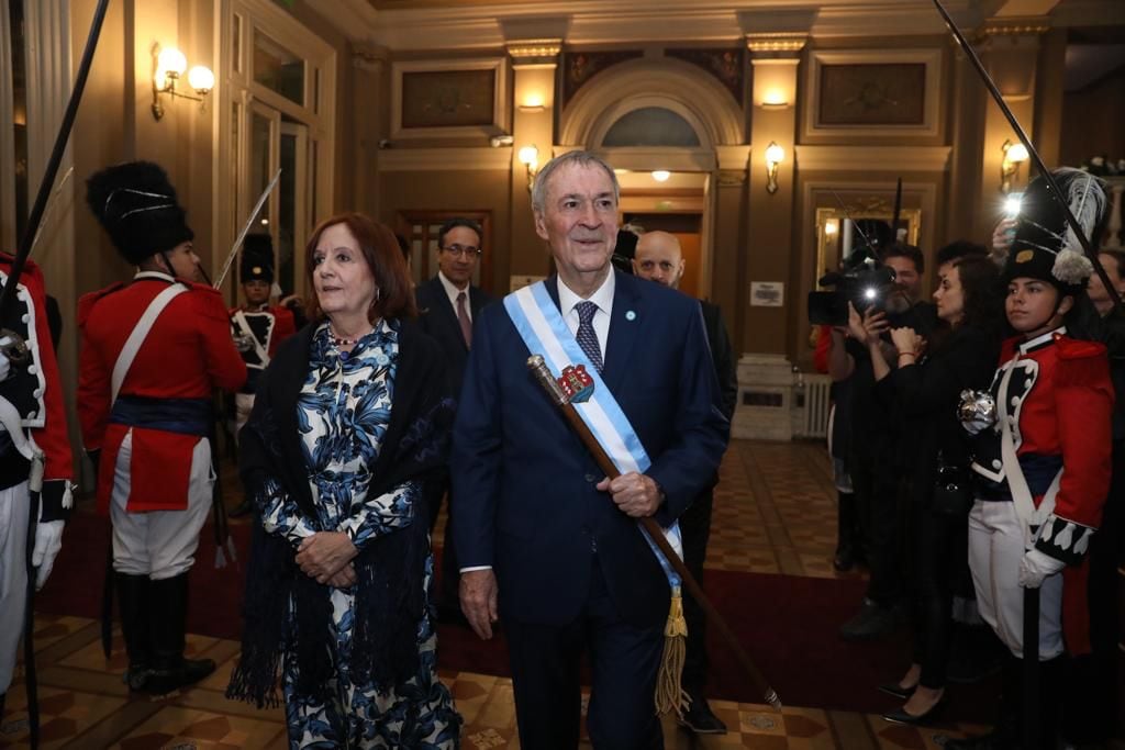 Juan Schiaretti, precandidato presidencial, encabezó la Velada Patria.