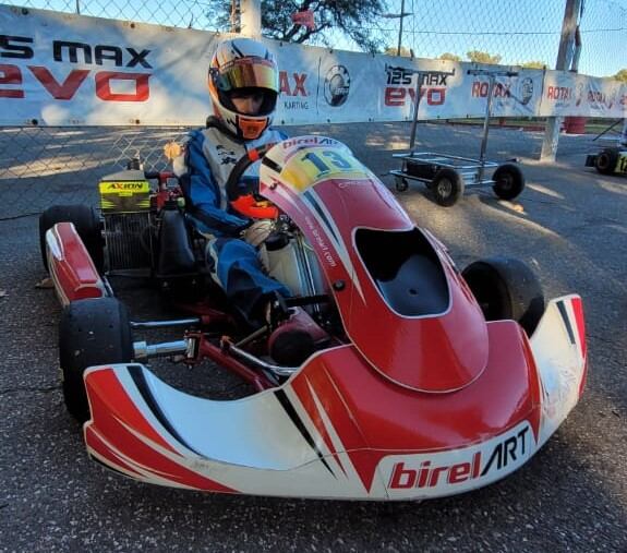 Fausto Arnaudo piloto karting Arroyito Birel Art