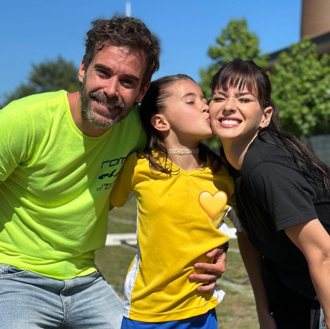 La China Suárez y Nicolás Cabré junto a su hija Rufina