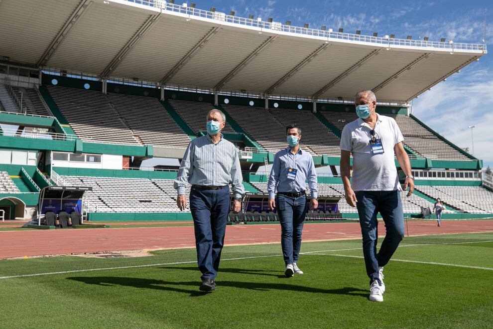 Juan Schiaretti recorrió las instalaciones del escenario mayor del deporte cordobés (Prensa Gobierno)