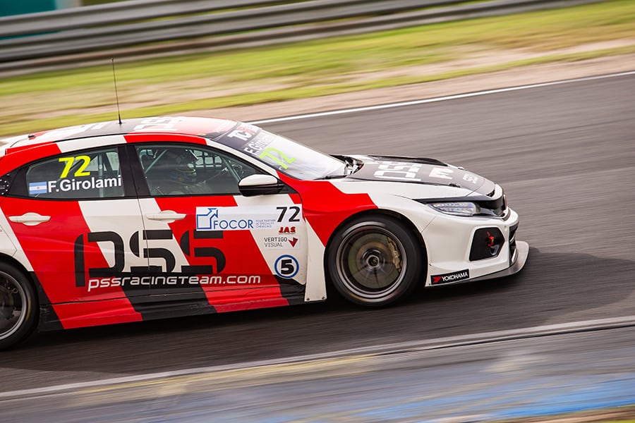 Franco Girolami debutó en el TCR Europeo en Jarama, España, en noviembre del año pasado. Junto con el PSS Racing Team. En 2021, hará la temporada completa.