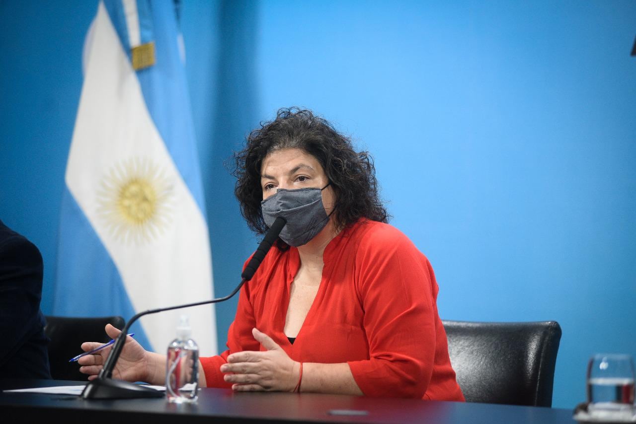 Carla Vizzotti, ministra de Salud de la Nación.