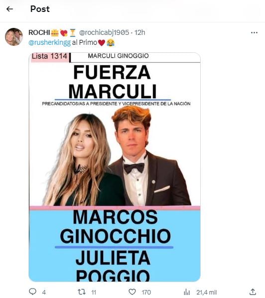 Rusherking le preguntó a sus fans a quién votaron en las elecciones PASO 2023 y recibió insólitas respuestas