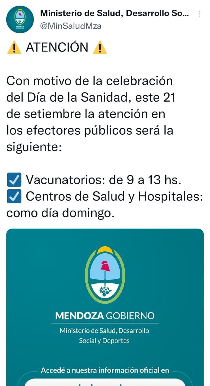 Día de la Sanidad.